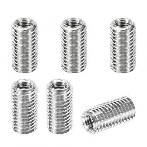 PATIKIL Filetage Adaptateurs Manchon R&eacute;duction &Eacute;crou Insert Filet&eacute;, 6 pcs M12*1.75 M&acirc;le &agrave; M8*1.25 Femelle R&eacute;paration Ins&eacute;rer &Eacute;crou Vis R&eacute;ducteur Conversion Inox Acier Fixation 24mm (PATIKIL UK, neuf)