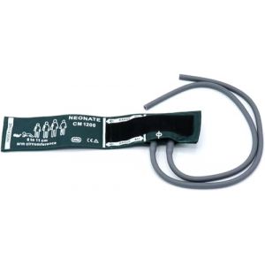 Brassard de tension artérielle avec doubles tubes pour nouveau-né de 6 à 11 cm, brassard de tension artérielle de remplacement en nylon réutilisable (Skmeditec Direct, neuf)