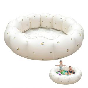 Piscine gonflable pour enfant - 90 cm - Petite piscine pour enfants - Piscine ronde pliable - Baignoire gonflable pour balcon (YumsurBasic, neuf)