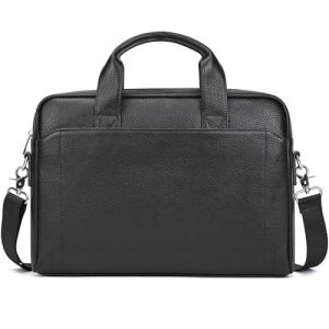 newsbirds Sac Business Mallette homme Cartable Sacs Business en Cuir Véritable 14 Pouces Porte Document Sac à Bandoulière d'affaires, 3315 noir (Shopping-for-Fun-UK, neuf)