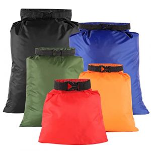 5 Pcs Sac Étanche Léger, 1,5L/2,5L/3,5L/4,5L/6L Sac à Sec Imperméables Waterproof Sac Portatif pour Kayak Dérive Submersible Nautiques Randonnée Camping en Plein Air (Multicolour) (zhengxiaobing, neuf)