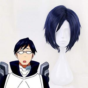 Mon héros académique Cosplay perruque Tenya Iida Cosplay perruque résistant à la chaleur synthétique Boku pas de héros académique Cosplay perruques Halloween perruques (good stuff A, neuf)