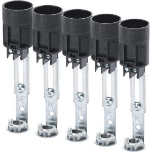 ORION LIGHTSTYLE Lot de 5 douilles de bougie &Oslash; 24 mm pour lustre Maria Theresia, longueur r&eacute;glable 95-125 mm, compatible avec douille E14 (leuchtenoutlet, neuf)