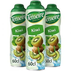 Teisseire Sirop de Kiwi pour Cocktail, Boisson rafraîchissante, Bidon Recyclable 3x60cl (THE SIROP SHOP, neuf)