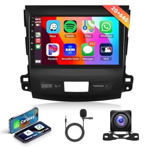 2G+64G Sans Fil Carplay Android Autoradio pour Mitsubishi Outlander 2/Peugeot 4007/Citroen C-Crosser 9 Pouces Autoradio avec Android Auto GPS Navi WiFi Mirror Link Bluetooth FM/RDS/DAB Caméra de Recul (Rimoody Direct, neuf)