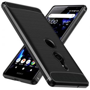 ivoler Coque Silicone pour Sony Xperia XZ2, [Protection Antichoc Militaire] Étui de Protection, Mince Souple TPU Anti-Rayures Dos Bumper Housse, Noir (AYRmall-AMFR, neuf)
