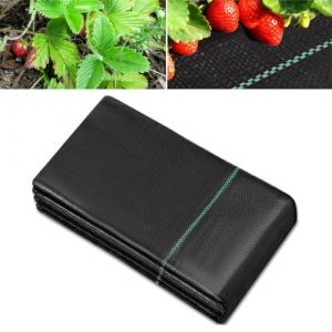 MLZPU Toiles de Paillage 3m x10m, Geotextile, Toile Anti Mauvaises Herbes Jardin, Bache Noire Agricole, Barriere Anti Racine, Contre Les Mauvaises Herbes, Tissu Perméable à l'eau et l'air, Anti-UV (XYFSTORE, neuf)