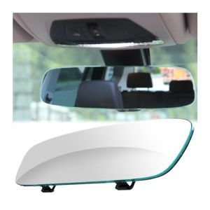 JNNJ Rétroviseur De Voiture, Intérieur De Voiture Rétroviseur Remplacement Panoramique, Clipser Sur Le Rétroviseur Grand Angle Pour Réduire Efficacement L'angle Mort Pour Les Voitures(Blanc) (KJHmaoyi, neuf)