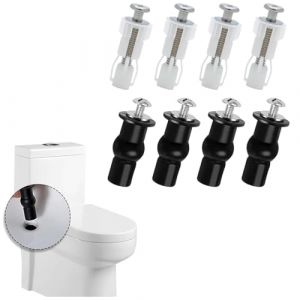 8 Pièces Abattant WC Fixations Charnières, Universelle Vis Extensibles Charnières à Dégagement Rapide, Pour Fixer La Vis de Siège de Toilette, écrou en Caoutchouc, Pour Abattant WC Clipsable (qingjian, neuf)