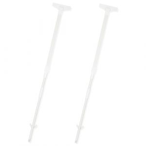 2 pc. Piquet de signalisation de Jardin Support de signalisation de sécurité pour l'extérieur Piquet de signalisation pour la Route avec Accessoires, Patchwork (Blanc, 4 Pieds) (Ruiyang Official, neuf)