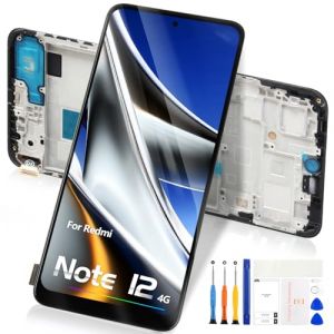 Atwist &Eacute;cran LCD pour Xiaomi Redmi Note 12 4G 23021RAAEG - pour Redmi Note 12 4G LCD Display Num&eacute;riseur 23021RAA2Y 23027RAD4I &Eacute;cran Tactile Remplacement Verre Assembl&eacute;e avec Cadre (BOMIKO, neuf)
