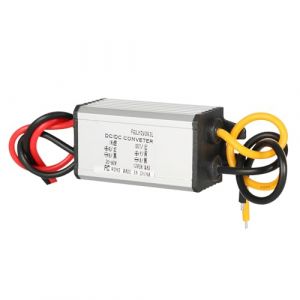 Uadme Convertisseur r&eacute;ducteur de tension CC, Buck automatique 24 V/36 V/48 V vers r&eacute;gulateur 12 V DC-DC 3 A, transformateur de module d'alimentation &eacute;tanche, adaptateur limiteur de tension pour (OKBY, neuf)