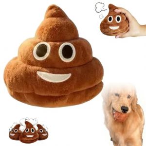 Peluche Caca Parlante Amusante avec Sons de Pets, Jouet pour Chien et Anti-Stress Doux et R&eacute;sistant avec 6 Effets Sonores, Peluche Caca Douce et R&eacute;sistante pour Enfants, Animaux de Compagnie (1PCS) (特达优选店, neuf)