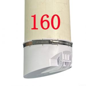 Clapet anti-retour en PVC de 50 &agrave; 160 mm avec couvercle anti-odeur pour &eacute;gouts et fosses septiques, balcon, jardin et drainage ext&eacute;rieur, blanc (160 tubes) (Mallgreat, neuf)