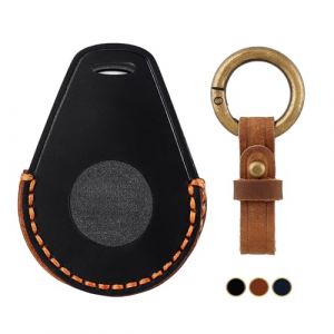 OFF WE GO Etui Cles en Cuir Coque de Cl&eacute; pour Harley Davidson Protecteur Cl&eacute; Moto avec Porte-cl&eacute;s Couverture Cl&eacute; Accessoire, Noir (OFF WE GO, neuf)