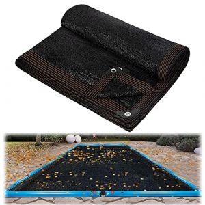 Couverture De Filet De Feuille De Piscine Rectangulaire, 5 X 10m/6 X 12m, D'hivernage pour Piscines Creusées Et Hors Sol, Bâche De Protection (flowwer, neuf)