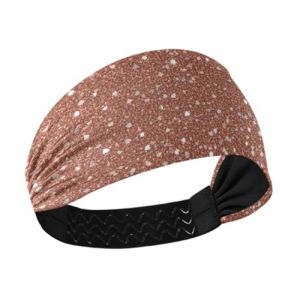 Amooorous Serre-tête élastique antidérapant à paillettes pour tennis, football, yoga, cintas para el pelo de mujer (LLiangCai, neuf)