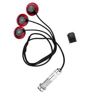 Capteur Piézo T3 pour Guitare Violon Ukulélé - Micro Piézoélectrique avec Coque Anti-Bruit - Pickup Acoustique Auto-Adhésif sans Pile pour Instruments à Cordes (Huidel, neuf)