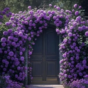 Lot de 1000 graines de rose grimpante de vigne, graines de rose grimpante pour la plantation en plein air clôtures de jardin, pergolas et treillis, longue vigne (1000, violet) (YangchunY, neuf)