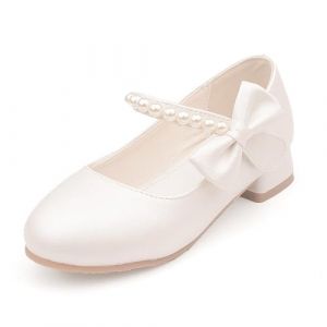 TangDao Fille Robe Chaussures Mary Jane Princesse Mariage Party Dance Chaussures Plates Blanc Adolescent 34 (TangDao-FR, neuf)