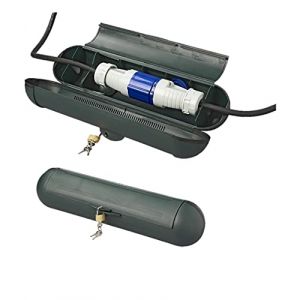 Lot de 2 boîtes de sécurité pour fiches CEE ou Schuko - Boîte de protection pour connecteur de câbles (fiche CEE, vert) (Palleon GmbH, Preise inkl. MwSt., neuf)