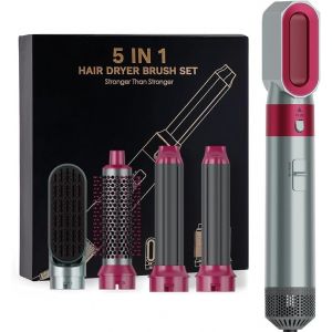 Cocohair 5 en 1,Air Brush 5 en 1,Brosse Coiffante Chauffante, Pour Lisser, Boucler (Gris) (Vendeur professionnel-FR, neuf)