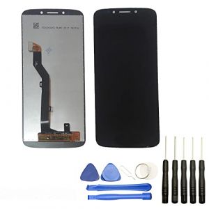 Visiodirect&reg; Ecran Complet: Vitre + LCD Compatible avec Motorola Moto G6 Play Taille 5.7" Noir + Kit Outils (visiodirect-, neuf)