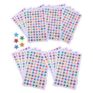 JEXOWIQ autocollants,2100 Pièces Gommettes Étoiles Autocollants Brillantes 20mm Stickers Étoiles Autocollants Laser Colorés,Pastilles Autocollantes pour Récompense Enseignant Étudiants Calendrier DIY (GUO  ZEXIAO UK STORE, neuf)