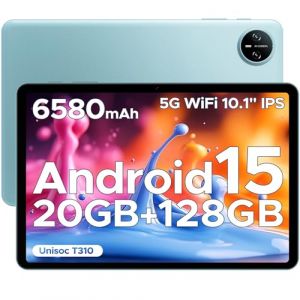 DOOGEE Tab A9 Pro Tablette 10 Pouces, Tablette Android 15, 20Go Ram+128Go Rom(2To TF),Tablette Tactile avec Batterie 6580mAh, Octa-Core 2.0Ghz, 8MP+5MP Cam&eacute;ra, BT5.0/Face ID, Bleu (Vendora FR, neuf)