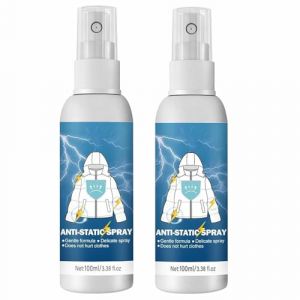 Spray Antistatique, Anti Static Spray,Sprays Antistatiques,100ml Sprays Antistatique V&ecirc;tements,&Eacute;limine Statique V&ecirc;tements,Pour R&eacute;duit L'&eacute;lectricit&eacute; Statique Sur Les Textile,Voiture,2 Pi&egrave;ces (Elliot  Ree, neuf)