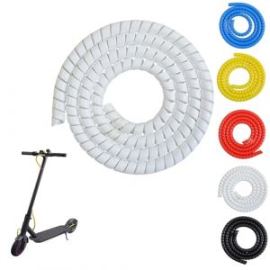 Gdraco Protection des câbles en spirale - 1 m - Pour scooter électrique Xiaomi M365/m365 Pro/Pro 2/1S - Pour scooter électrique Ninebot G30 Max, blanc (TMOM, neuf)