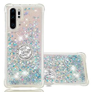 Ysnzaq Coque pour Huawei P30 Pro, Brillant Paillette Floating Quicksands Kawaii Etui Housse TPU Antichoc avec B&eacute;quille Cover pour Huawei P30 Pro.YBZ Colorful (yanzhiwangluokeji, neuf)