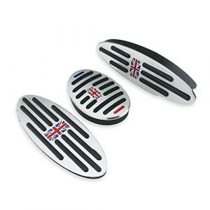 Heinmo pour Cooper Plaques d'embrayage de Frein de Voiture Repose-Pieds Couvercle de p&eacute;dale de gaz pour Cooper R50 R52 R55 R56 R60 R61 F54 F55 F56 F60 Countryman Clubman Roadster Paceman (HEINMO UK, neuf)