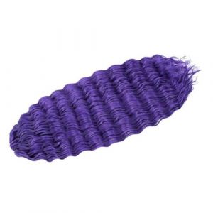 WBLSPA Crochet Cheveux Afro Culs Profond Synthétique Afro Boucles Crochet Tresse Ombre Tressage Extensions de Cheveux pour Femmes-Violet-30 pouces-75 cm-4 pièces/lot (guangzhouliyeshangmaoyouxiangongsi 85244, neuf)