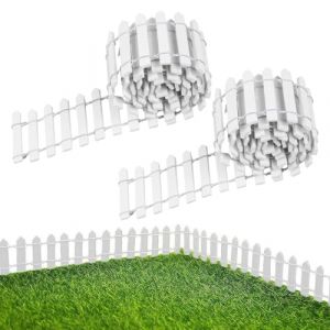 ROMOLY Meubles de jardin miniatures - Cl&ocirc;ture miniature de qualit&eacute; sup&eacute;rieure et mini cl&ocirc;ture de jardin - Flexible et r&eacute;glable - Pour l'am&eacute;nagement paysager DIY et l'am&eacute;nagement micro paysager (Qi Yang Sarl Forshop, neuf)