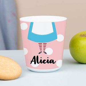 Wanapix | Gobelet en Plastique pour Enfants | Gobelet Personnalisé avec Nom |Verre Plastique Incassable Personnalisé |Collège/Pépinière/Maternelle | Sans BPA | Mug Enfant | 235ml | Alicia (Wanapix, neuf)