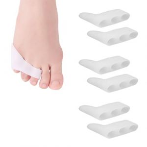 6 Pcs S&eacute;parateur d'orteils, Correcteurs D'orteils en Gel Souple, Protecteurs de Petit Orteil, S&eacute;parateur Orteil &agrave; Trois Trous pour Orteils Superpos&eacute;s et Orteils Boucl&eacute;s Ampoules Soulagement (ZJZH, neuf)