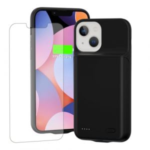 HUOBAO Coque de Batterie pour iPhone 13mini, [6000 mAh] Coque de Protection de Batterie de Secours pour iPhone 13mini, Ultra Fine et Portable [5,4 Pouces], A48 (HUOBAO-EU, neuf)