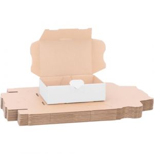 verpacking boite postale carton 16 x 11 x 5 cm MB 1 blanc - Expédition Poste boite en carton carton d'expédition carton postal 100 pièces (verpacking, neuf)
