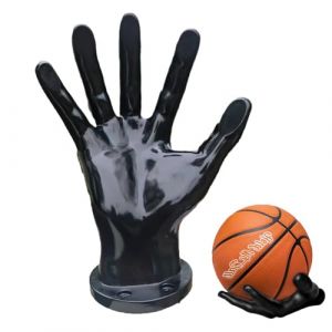 TenaLucy Support Ballon Basket,Porte Ballon Mural Support Mural pour Ballon de Basket-Ball Support Mural pour Balles Supports Muraux pour Balles en Forme de Main,pour Ballon Basket,Écouteurs (Noir) (mingyufamly, neuf)