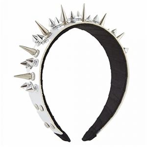 MOLKASIA Serre-tête punk gothique diadème rivet en cuir pour homme Steampunk (MHhaeb, neuf)