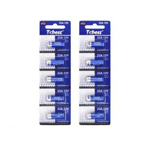 Dunamis Lot de 10 piles alcalines 23 A A23 12 V AKA MN21 LRV08 pour une utilisation dans les télécommandes, sonnettes sans fil, systèmes de sécurité, etc (MW Trading Direct, neuf)