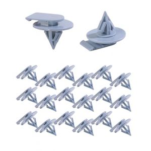 Flaconi 20pcs Agrafes Rivets Clips pour Voiture,Clips de Fixation en Plastique Gris pour Garniture de Roue,Rivets et Clips en Plastique Ageafes,Clips de Panneau de Porte (shenhua auto, neuf)