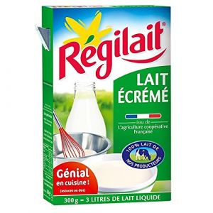 REGILAIT Lait &Eacute;cr&eacute;m&eacute; Poudre 300G - Pour un lait onctueux et savoureux - Format pratique pour un usage quotidien - Riche en calcium et en prot&eacute;ines pour une alimentation - Lot De 4 - Vendu Par Lot (March&eacute; Parisien, neuf)