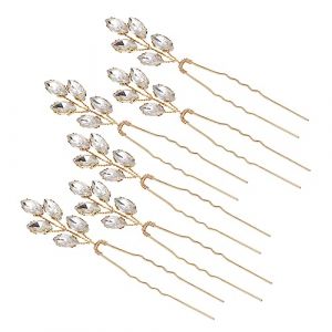 MAGICLULU 2 Pièces Strass En Forme De U Épingle À Cheveux Strass Épingle À Cheveux Pour Le Mariage Perceuse Épingle À Cheveux Coiffure De Mariage Cristal Épingle À Cheveux Femmes Bandeau De (PanYuan Electronic, neuf)