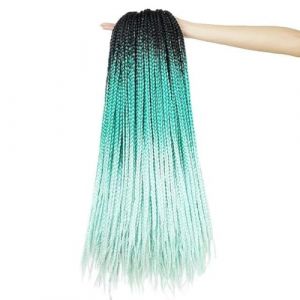 Boîte Crochet Cheveux Tresses 24 pouces Extension de Cheveux Synthétiques pour Tresses Tressage Cheveux Pré Stretched-T1B/4/30-24inch-CHINA-6Pcs/Lot (guangzhouliyeshangmaoyouxiangongsi 85244, neuf)