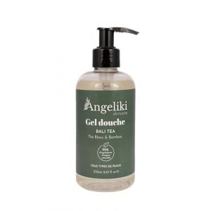 Gel Douche 250ml - Angeliki Skincare (BaliTea - Th&eacute; Blanc & Bamboo) (Angeliki Skincare, neuf)