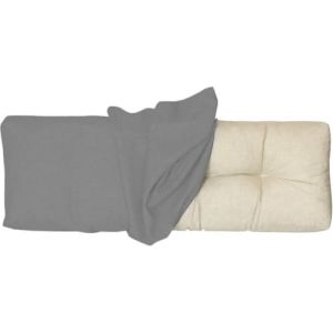 Housse de Coussin pour Banc de Jardin 100x50 100x40 130x50 80x40, Housse de Rechange pour Coussin de Dossier avec Fermeture Éclair, épais 10cm, Tissu de lin pour Chaise, Banc(Gris,100x45x10cm Thick) (JANNE TORRY, neuf)