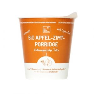 Porridge Pomme Cannelle Bio 80 g de Bleibwacker Délicieux petit déjeuner en tasse sans lait Végétalien (ICH BLEIB WACKER, neuf)