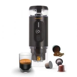 Handpresso - Cafeti&egrave;re portable E-Presso 21700 | Machine a cafe portable avec batterie USB r&eacute;servoir 60ml - Cafetiere de voyage pour capsules expresso ou caf&eacute; moulu &ndash; mini cafeti&egrave;re &agrave; batterie (Handpresso Europe, occasion)